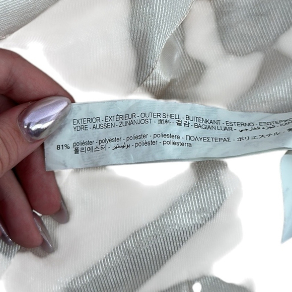 Zara blazer Gold jacquard jacket elegant pretty business casual event sz lg - Picture 9 of 10